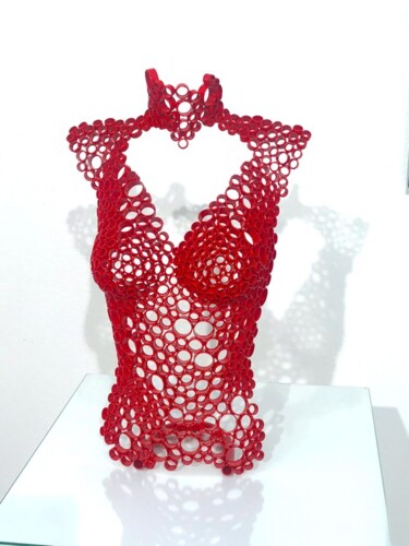 Скульптура под названием ""Melissa" buste réa…" - Yohan Plu, Подлинное произведение искусства, Металлы