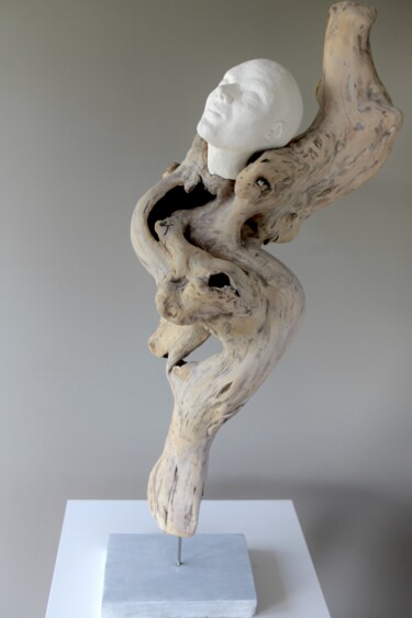 雕塑 标题为“Sagesse” 由Yolaine Rilhac, 原创艺术品, 木