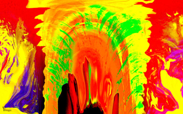 Digital Arts titled "Volcano in a Dream" by Yolidimages, Original Artwork, 2D Digital Work