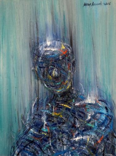 Painting titled "Avatar No.5" by Youcai Hong, Original Artwork, Oil