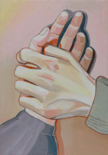 「Take my hand2」というタイトルの絵画 Young Parkによって, オリジナルのアートワーク, アクリル