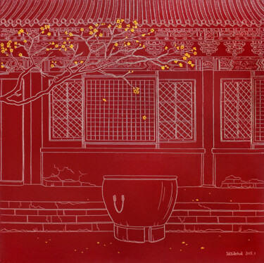 Peinture intitulée "quiet afternoon ( O…" par Yuan Hua Jia, Œuvre d'art originale, Huile