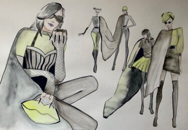 Arte digitale intitolato "Fashion collection 1" da Yulia Gvozdkova, Opera d'arte originale, Lavoro digitale 2D