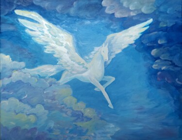 Pintura titulada "Pegasus" por Yulia Vasenina, Obra de arte original, Oleo