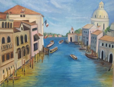 Painting titled ""A piece of Venice"…" by Yulia Sheverova, Original Artwork, Oil