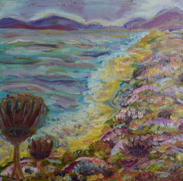 Pintura titulada "Miniature "Blooming…" por Yuliya Gündoğan (ostbiju_art), Obra de arte original, Oleo Montado en Bastidor d…