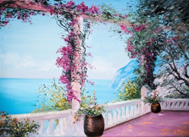Malarstwo zatytułowany „Day Promenade” autorstwa Yuliya Trubacheva, Oryginalna praca, Olej