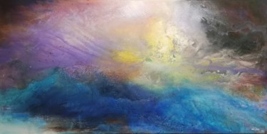 Peinture intitulée "Dawn" par Wei Yan, Œuvre d'art originale, Huile