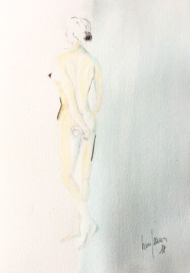 Peinture intitulée "Evanescence" par Yūrei, Œuvre d'art originale, Aquarelle