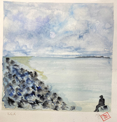 Peinture intitulée "'Ccà" par Yūrei, Œuvre d'art originale, Aquarelle