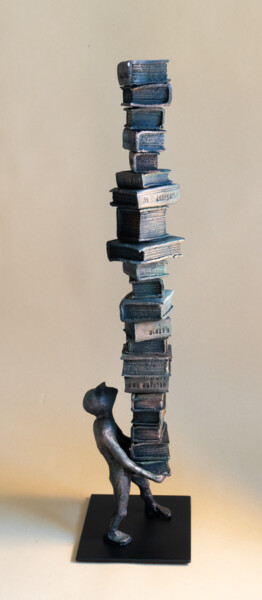 Sculpture intitulée "***ARCHIVARIUS***" par Yuriy Kraft, Œuvre d'art originale, Argile