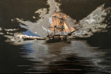 Pintura intitulada "178" por Yury Korolkov Art, Obras de arte originais, Acrílico Montado em Armação em madeira