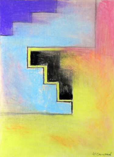 Drawing titled "Tetris" by Yury Smirnov, Original Artwork, Pastel