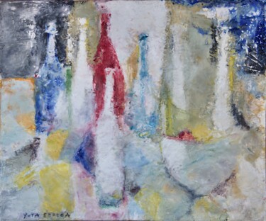 Painting titled "n° X X X" by Yuta Strega, Original Artwork, Encaustic