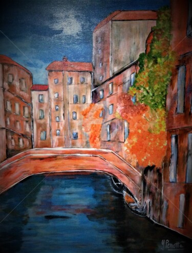 Painting titled "" Venise "" by Yves Perrotte, Original Artwork, Acrylic