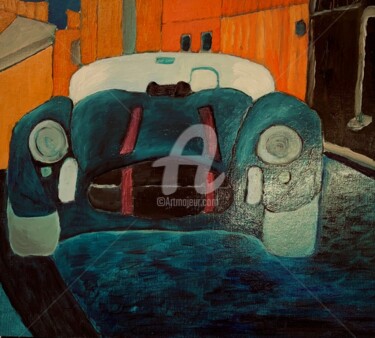 Peinture intitulée "AC Cobra" par Yves Perrotte, Œuvre d'art originale, Huile