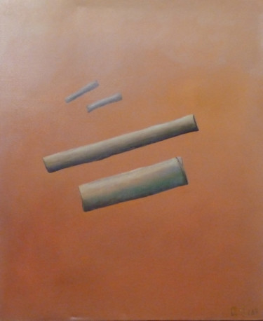 Malerei mit dem Titel "Minima" von Yves Robial, Original-Kunstwerk, Öl