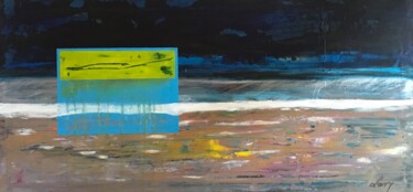 Peinture intitulée "Deep blue sea" par Lavy, Œuvre d'art originale, Acrylique