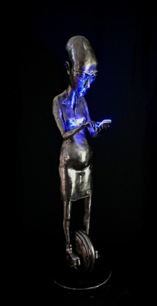Скульптура под названием "Andromeda" - Evgen Zaborovsky, Подлинное произведение искусства, Металлы