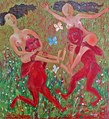 Malerei mit dem Titel "..Springtime" von Zakir, Original-Kunstwerk, Öl