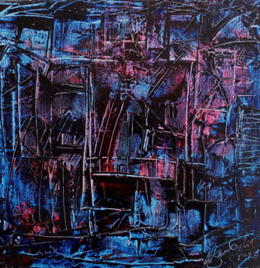 Painting titled "Saïgon (bidonville)" by Antonio Zamariola, Original Artwork, Acrylic