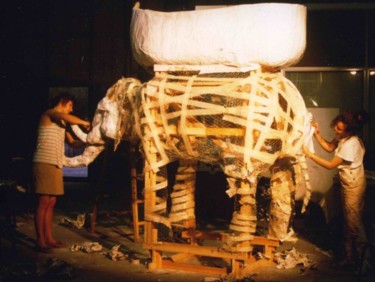 Installation intitulée "Mes premières sculp…" par Zampo, Œuvre d'art originale