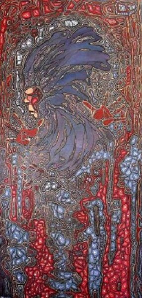 Pittura intitolato "SHAMAN" da Zborovan, Opera d'arte originale, Acrilico