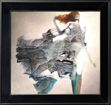 Malarstwo zatytułowany „RŁ - Zdzislaw Beksi…” autorstwa Pods Inspirations -  Beksinski, Oryginalna praca, Natryskiwacz