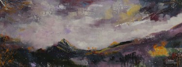 Malerei mit dem Titel "The Tor of Dartmoor" von Galina Zimmatore, Original-Kunstwerk, Acryl