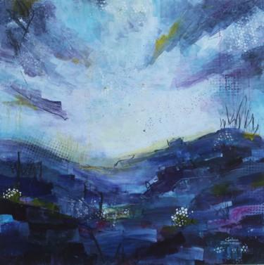 Pintura intitulada "Lavender Field" por Galina Zimmatore, Obras de arte originais, Acrílico