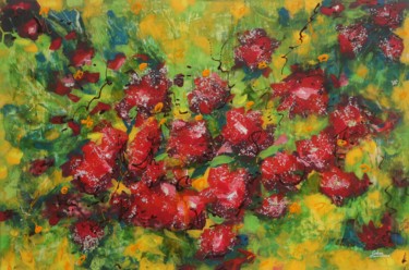 Malerei mit dem Titel "Spring Blossoms" von Galina Zimmatore, Original-Kunstwerk, Acryl