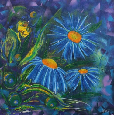 제목이 "Glorious Summer Flo…"인 미술작품 Galina Zimmatore로, 원작, 기름 나무 들것 프레임에 장착됨