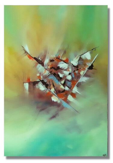 Pintura titulada "Soft Wreck" por Habiba, Obra de arte original, Acrílico Montado en Bastidor de camilla de madera