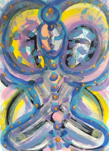 Painting titled "Spiritual growth" by Zhanna Fedosova, Original Artwork, Acrylic