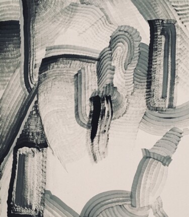 「t草原」というタイトルの絵画 朝乐门によって, オリジナルのアートワーク, グラファイト