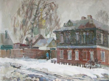 Painting titled "March" by Juliya Zhukova, Original Artwork, Oil