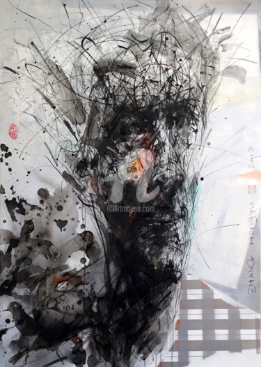 Painting titled "No.191" by Hongyu Zhang, Original Artwork, Ink