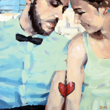 绘画 标题为“Couple” 由Zim, 原创艺术品, 丙烯