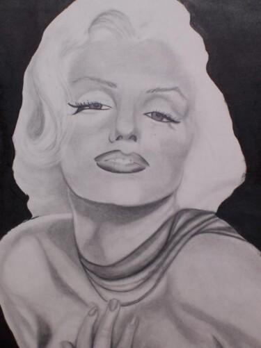 Tekening getiteld "Marilyn Monroe" door Zita Barbara Sanders, Origineel Kunstwerk