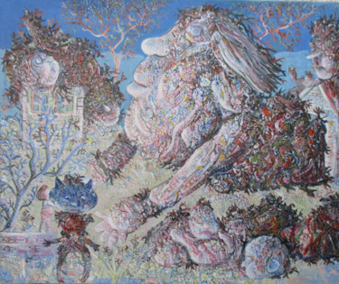 Peinture intitulée "SNAIL" par Zoran Zugic, Œuvre d'art originale, Acrylique Monté sur Châssis en bois