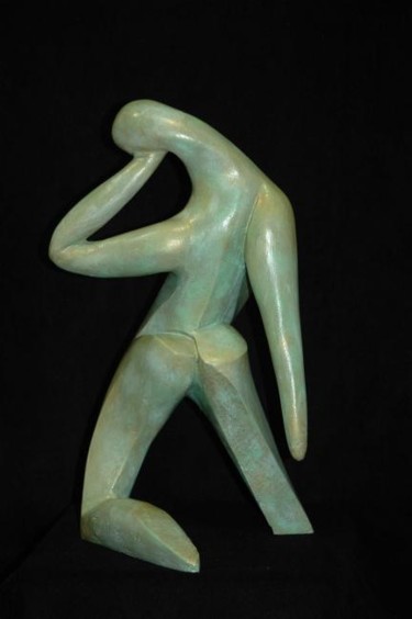 Скульптура под названием "Optimisme" - Zou.Sculpture, Подлинное произведение искусства, Смола
