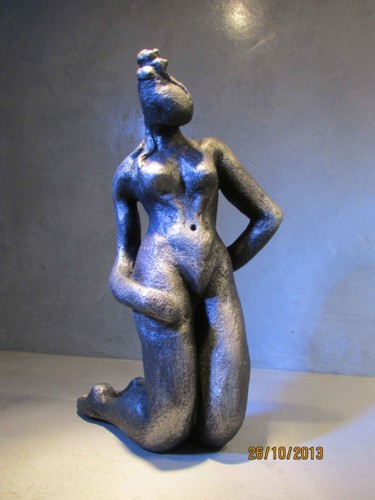 Escultura intitulada "Délicatesse" por Zou.Sculpture, Obras de arte originais, Cerâmica