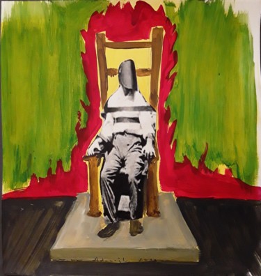 Painting titled "Chair 3" by Zuhar Adaçoğlu, Original Artwork, Collages