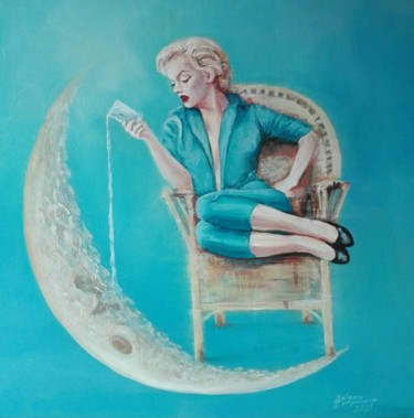 Pintura titulada "Depression" por Helena Zyryanova, Obra de arte original, Oleo