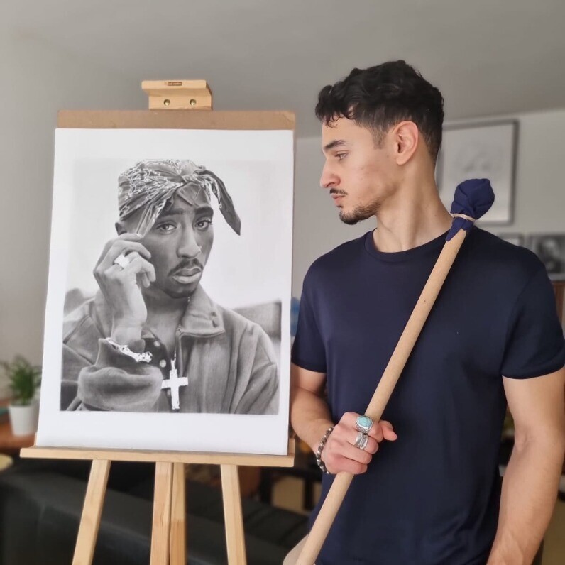 Abdel Maha - L'artiste au travail