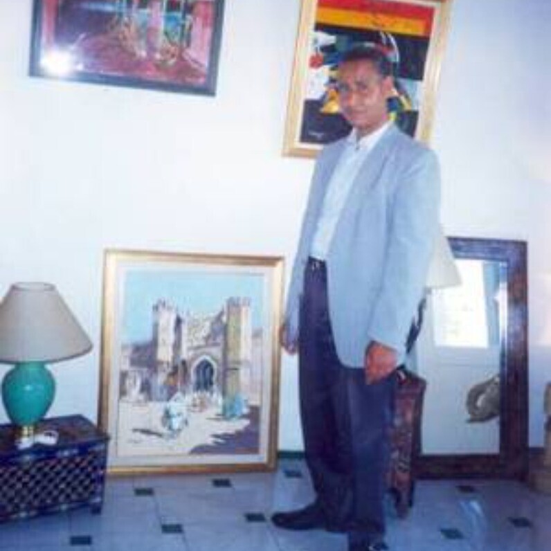Abderrahim El Moujaouid - L'artiste au travail