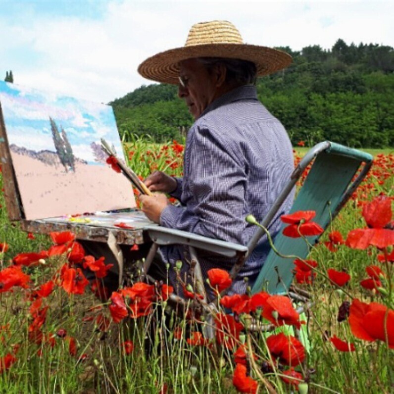 Biagio Chiesi - L'artiste au travail