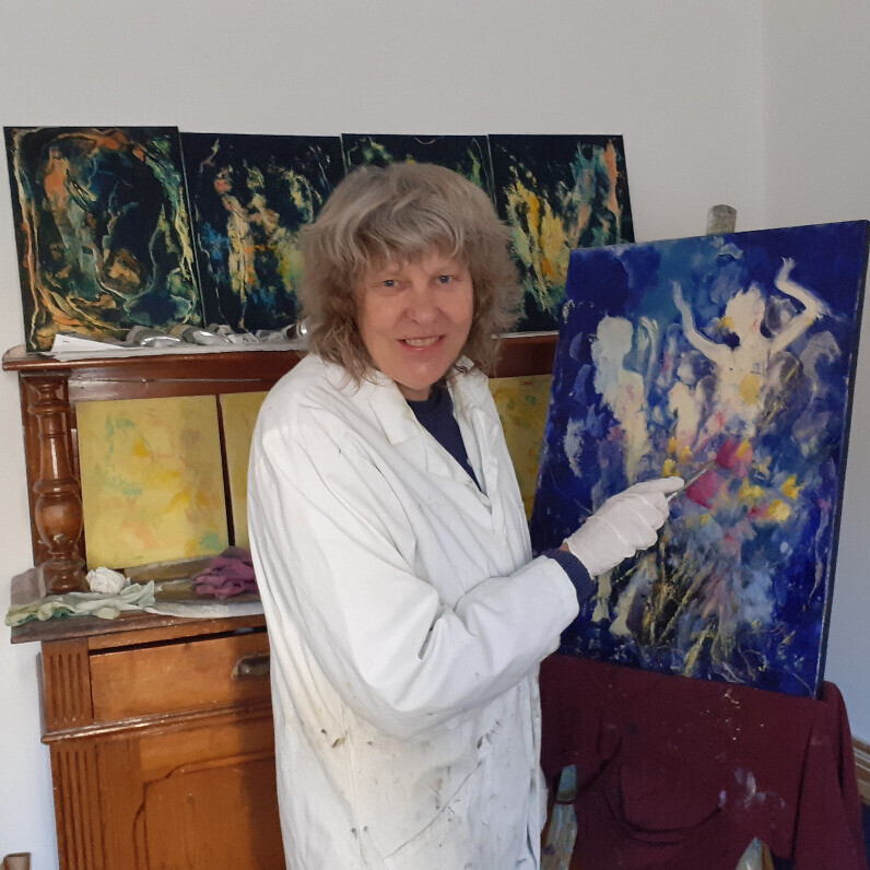 Catherine Dufrene (Katy) - L'artiste au travail