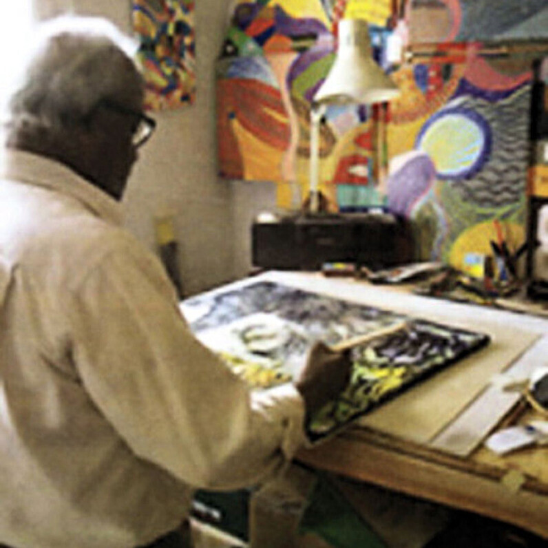 Richard Raveen Chester - The artist at work