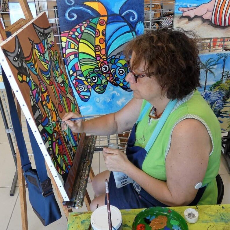 Christiane Marette (Christiane Marette - B.C Créations) - The artist at work